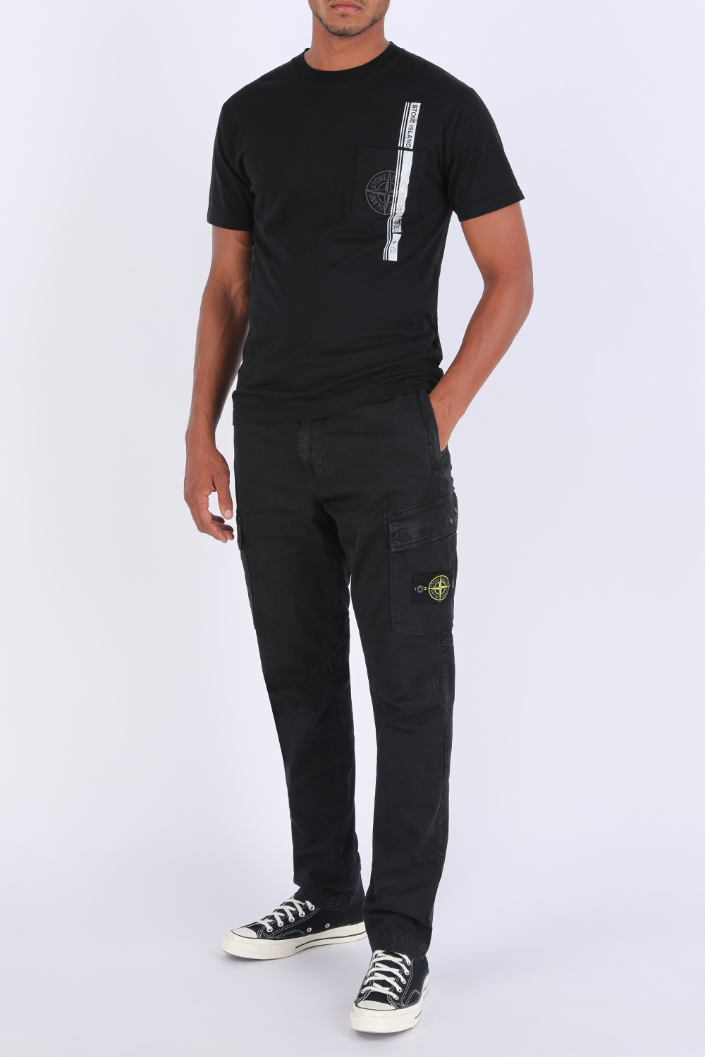 Pocket Logo T Shirt in Black